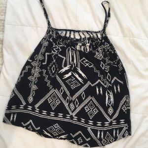 BillaBong Tank, Size S, Black & White Tribal Tank
